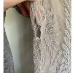 Mechant Lace Overlay Tunic Top Boho Sheer Gray Large Festival Fairy Whimsigoth Photo 5