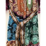 Farm Rio  NWT Multicolor Sweet Mermaids Midi Dress Salt Island Beaded Tiered S Photo 6