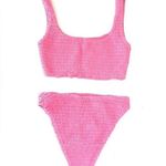 Naked Wardrobe  smocked pink bikini set Photo 0