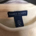Karen Scott  Petites Pullover Sweater Ivory Size Large Petite Photo 6