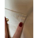 St. John  Sport Pants Women 6 Ivory Cotton Cropped Zippered‎ Hem Trousers Luxury Photo 6