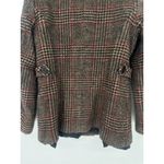 Talbots Vintage  Brown Plaid Wool Button Closure Coat Women's Size 8 Preppy Twee Photo 3