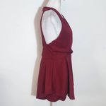 Purple Snow  Oxblood Romper NWT Size XL Burgundy Sleeveless Short Romper Photo 3