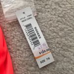 Neon Coral Cut Out Bedazzled Strapless Dress Pink Size 8 Photo 4