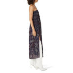 IRO Somov Paisley Lurex Jacquard Halter Midi Dress in Blue 36 Womens Cocktail Photo 9