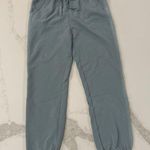 Hem & Thread Cozycore Jogger Athleisure Sweatpants Women’s Medium Blue/Green Gym Photo 0