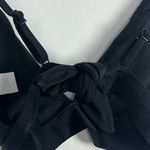 Aerie NWT Tie Back Triangle Bikini Top Swim Black Size Small S NEW Photo 4