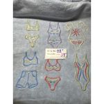 Liz & Jane Clothes Denim Pinafore Dress Embroidered Swimsuits Beach Summer ML Blue Size undefined Photo 2