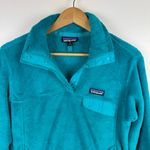 Patagonia  Womens Re-Tool Snap-T Fleece‎ Pullover Teal Blue Sz M Outdoor Casual Photo 1