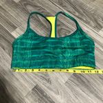 Champion Green/Neon Yellow Sports Bra; small Photo 2