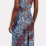 Jonathan Simkhai Standard Eliza leopard print cutout satin midi slip dress large Photo 16