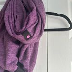 Lululemon Vinyasa Scarf *Rulu Mini Check Pique Ultra Violet Heathered Black Photo 3