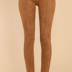 Spanx Nwot  Faux Suede Leggings M Rich Caramel Brown Photo 3