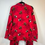 PJ Salvage Women's Cowboy Western Flannel Pajama Set Red Horses Pants Cozy Large Photo 6