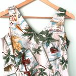 Vintage Sheri Martin Petites Tropical Postage Stamp Cruise Vacation Dress 6P Photo 1