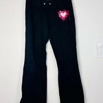 Rue 21 Tarea by Women’s Black Flare Lounge Pants Pink Heart Graphic Size Small Photo 0