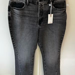 Good American Women’s NWT Good Curve Straight Denim Black Jeans Size 14 Photo 0