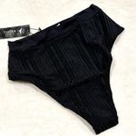 NWT Tavik Pernille Swim Bottom Slinky Rib in Black Photo 1
