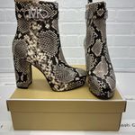 Michael Kors Parker Snake Embossed Faux Leather Platform Boots Photo 6
