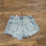 ZARA High Waist Distressed Denim Shorts – 100% Cotton – Size 4 Photo 3