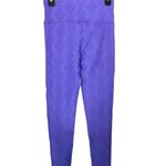 Mono B Bronze Blue/Purple High Intensity Work Out Ribbed Activewear Leggings SzS Purple Photo 6