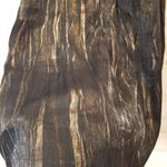 {6} AGB Halter Dress Black Bronze Brown Metallic Shimmer Formal Party Photo 3