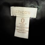 Chico's  Jacket Womens Small Button Up Boho Paisley Tapestry‎ Blue Black Pockets Photo 2