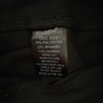 Strut this  Black Mesh One-Size Leggings Photo 3