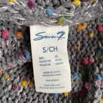 Seven7  Knit Sweater Gray Chenille Popcorn Confetti Soft Pullover size S Photo 11