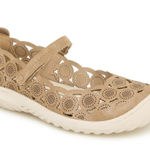 JAMBU & CO JBU Women’s Anne Taupe Shimmer Shoes – Size 8 (New with Box) Tan Photo 0