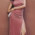 Reformation NWT  Brecken Velvet Knit Midi Dress Dusty Pink Size S Photo 0