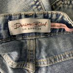 Denim Blvd  Mid Rise Destroyed Shorts S Med Wash Jean 5 Pocket Cut Off Button Zip Photo 4