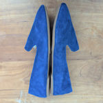Enzo Angiolini  Blue Suede Flats Size 8M Photo 2