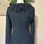 Lulus NWT Memorably Romantic Black Lace Long Sleeve Mini Dress Photo 4