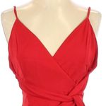 About Us  Red Ruched Mini silhouette Cocktail Dress Photo 4
