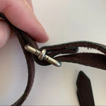 Fossil  Dawson Pebble Leather Patchwork Crossbody‎ Tan Maroon Persimmon Zip Bag Photo 8