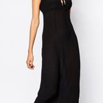 Stone Cold Fox Brooks Black Maxi Dress Ruffle Straps Sz M Photo 4