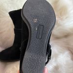 Solesenseability Black Suede Ankle Wedge Boots Size 9 Photo 5