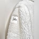 Alo Yoga Oversized Sherpa Trench Coat Teddy White Size Small Winter Snow Photo 7