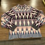 Altuzarra  Stilbo wool blend turtleneck Multicolored geometric knit Sweater Large Photo 1