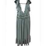 Birdy Grey “Michelle” Chiffon Dress in Sage Size 2XL Photo 3