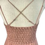 Free People One Medium Adella Slip Mini Dress Rose Crochet Lace Flowy Smocked Photo 6