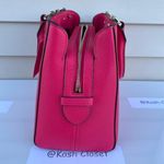 Kate Spade New York Bright Rose Leila Medium Triple Compartment Satchel Purse Photo 5