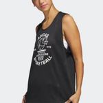 Adidas NWT  Basketball SELECT JERSEY TANK TOP Black Large Photo 2
