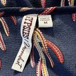 Gypsies & Moondust Navy On/Off Shoulder Rainbow Cactus Print Dress NWOT Medium Photo 7