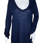 Anthropologie Porridge Shirt Womens‎ Medium Blue Wave Tee Essential Basic Casual Photo 0