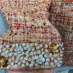 Chico's Embellished Tweed Jacket Womens 12 Career Artsy Spring Career Preppy Photo 6