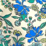 Lands' End  Tummy Control Tie Front One Piece Swimsuit Lotus Floral Size 12 NWT Photo 3