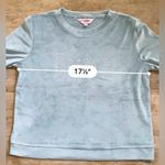 Juicy Couture  Sleepwear Women’s Sz S Pale‎ Blue Velour Diamanté Word Logo Top Photo 7