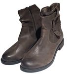 Abeo Yasmin Brown Leather Ankle Side Zipper Women’s Boots Booties size 6 Photo 5
